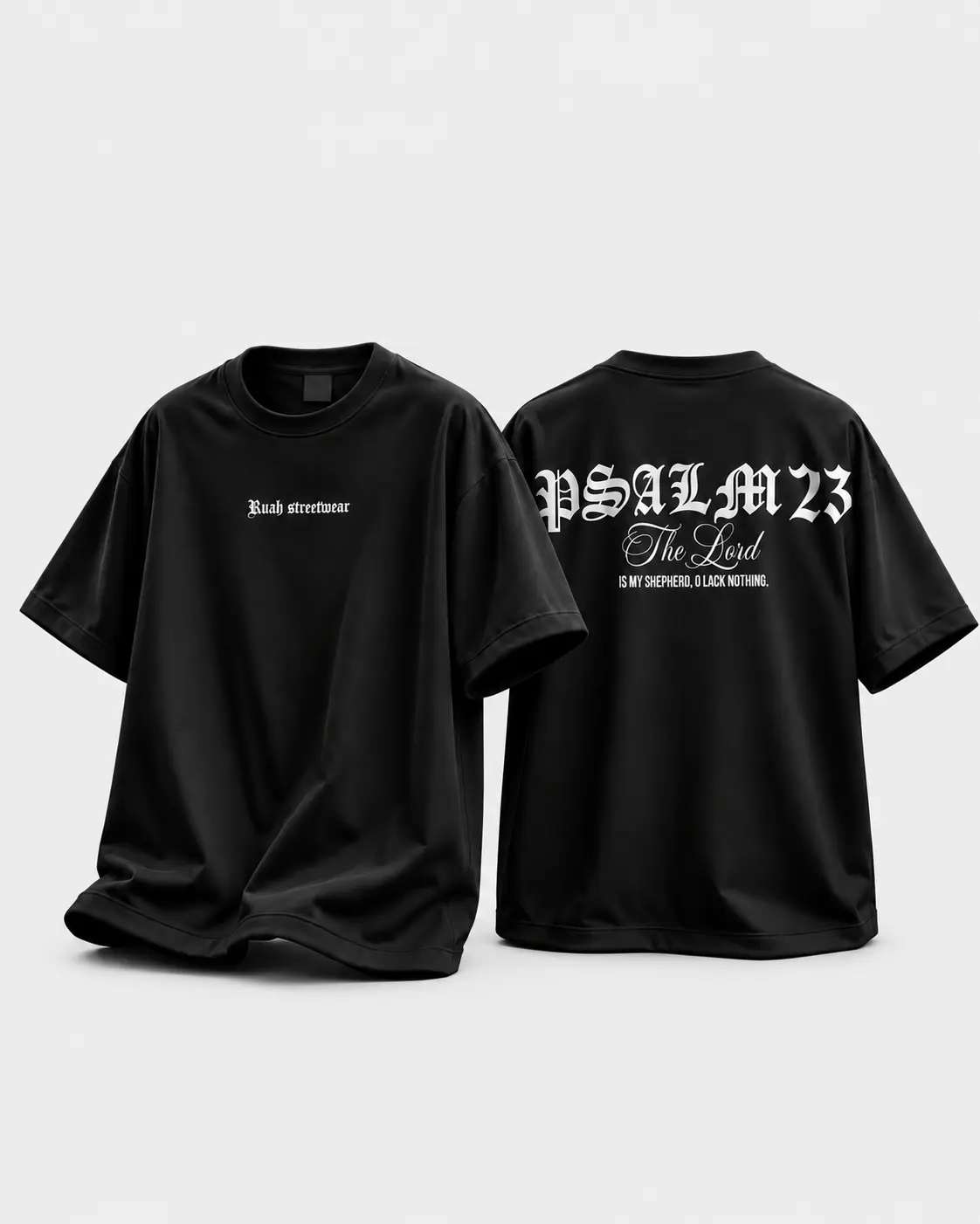 Camiseta PSALMS · Psalm 23 · frente e costas