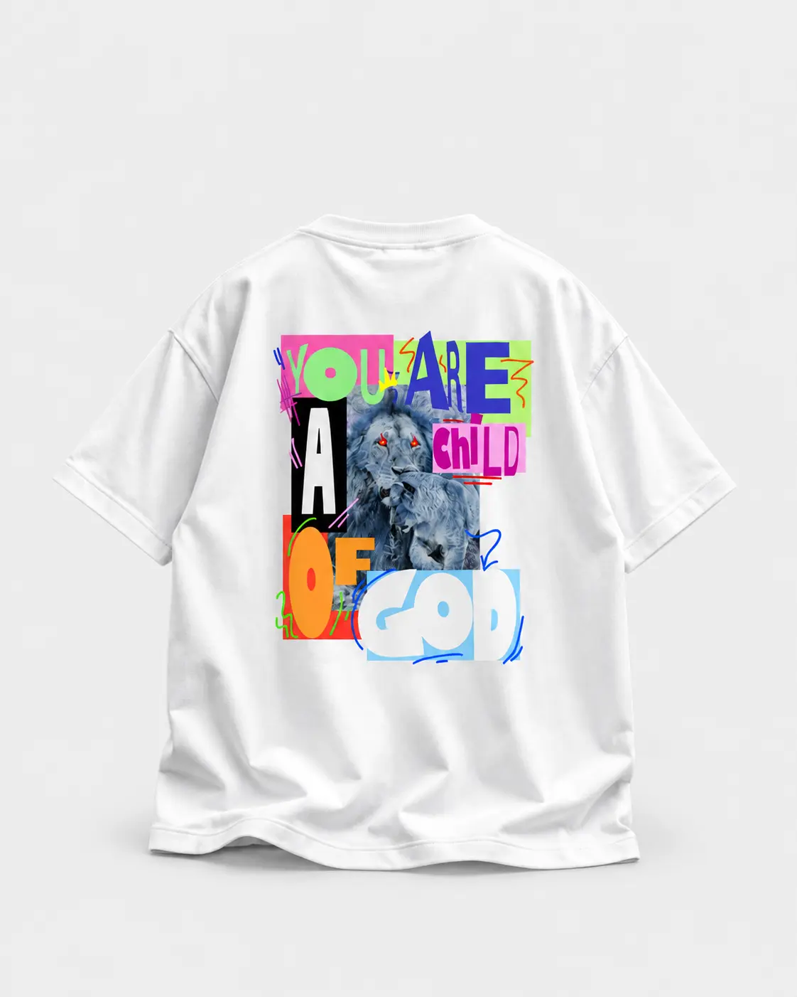 Camiseta FILHO DE DEUS · arte nas costas